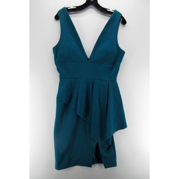 Laundry by Shelli Segal Dress 8 Sheath Padded Ruffled Cocktails Party - Picture 1 of 10